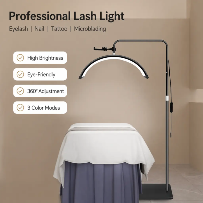 Half Moon LED Lamp – Professional Salon & Clinic Lighting