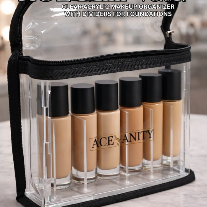 Advanity Mini Vault™ Clear Acrylic Foundation Organizer